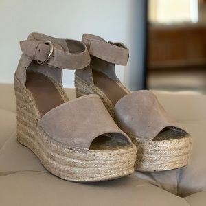 MARC FISHER Cala platform wedge sandals